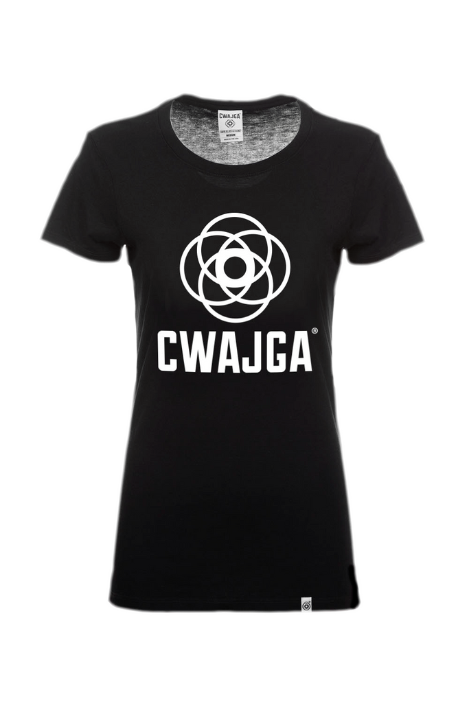 Mantra- Ladies cotton T-shirt (Black)