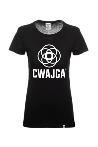 Mantra- Ladies cotton T-shirt (Black)